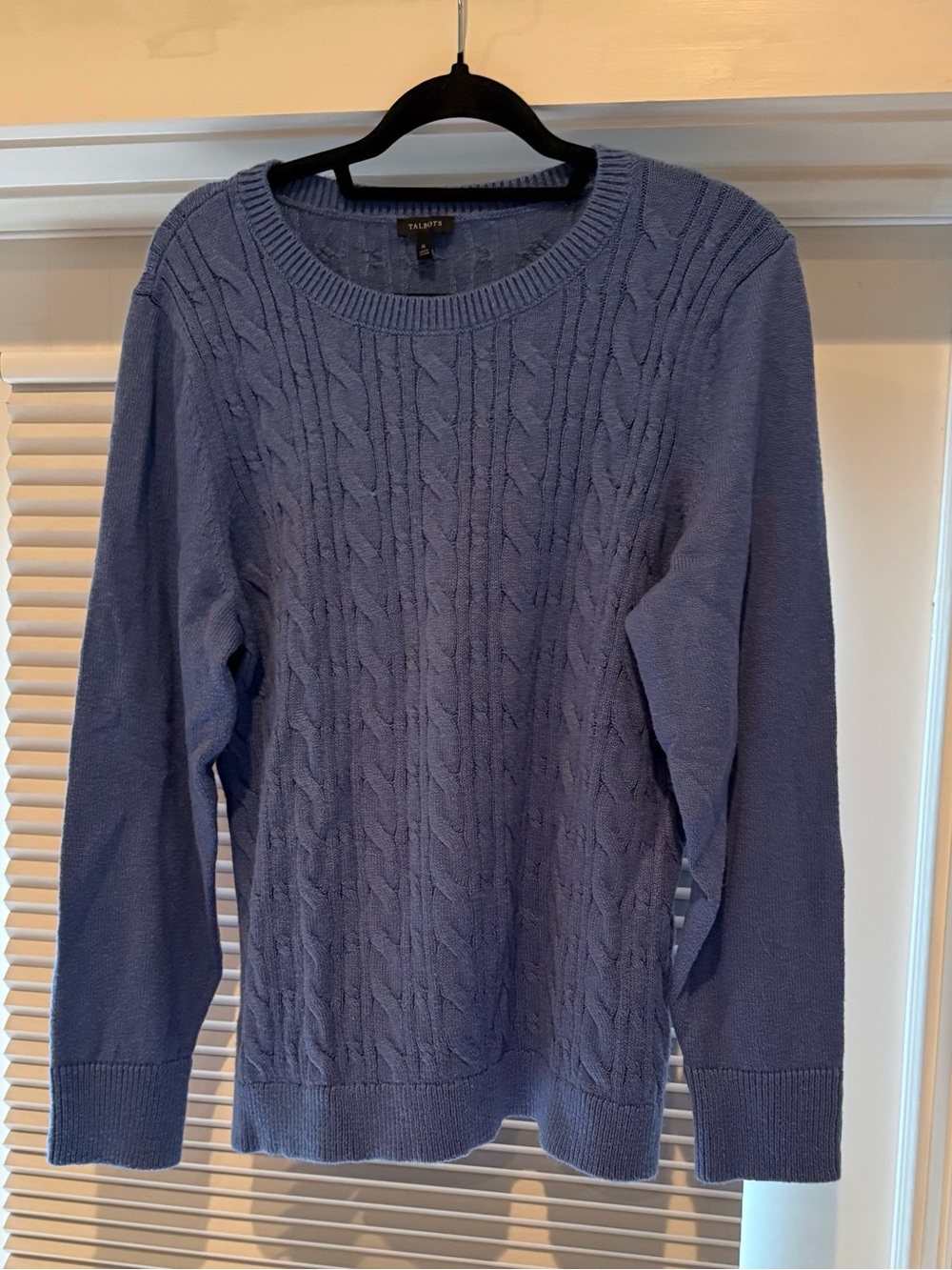 Talbots Textured Knit Sweater - Light Periwinkle